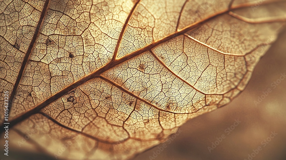 Obraz premium Close-up shot of a textured leaf, resembling a vein with shades of brown and yellow