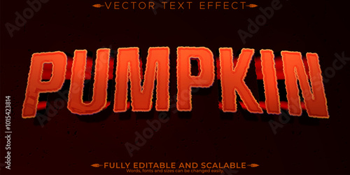 Halloween monster text effect, editable horror and scary text style