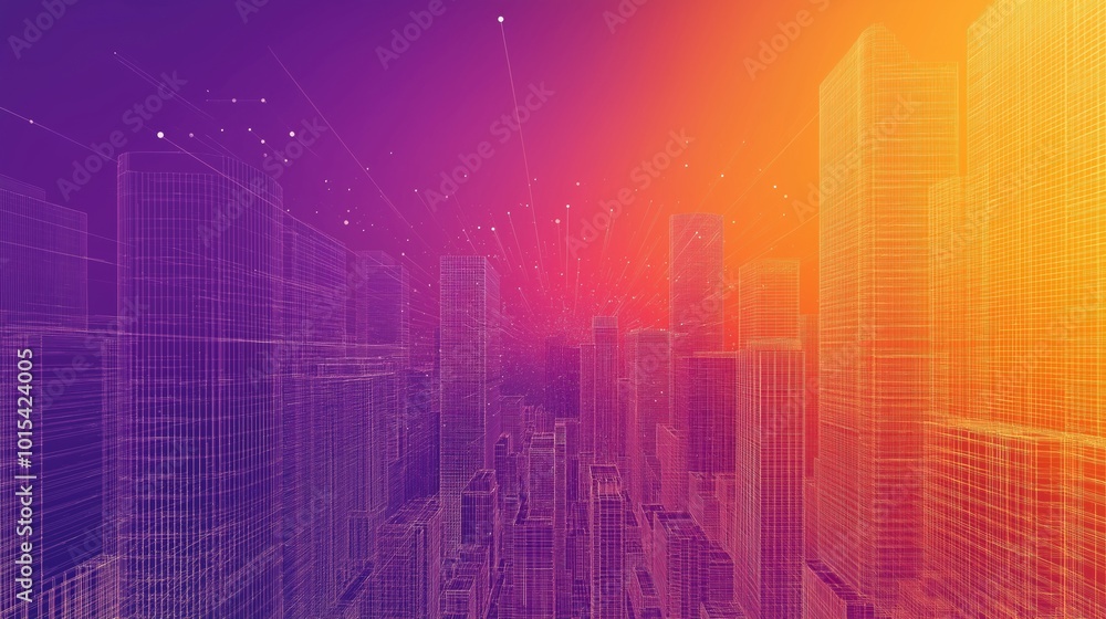 A vibrant gradient background featuring shades of purple and orange, ideal for design projects.