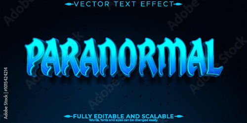 Halloween monster text effect, editable horror and scary text style