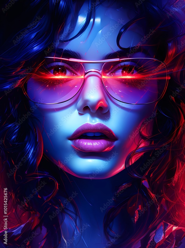 portrait of a woman with lips portrait of a woman with lips