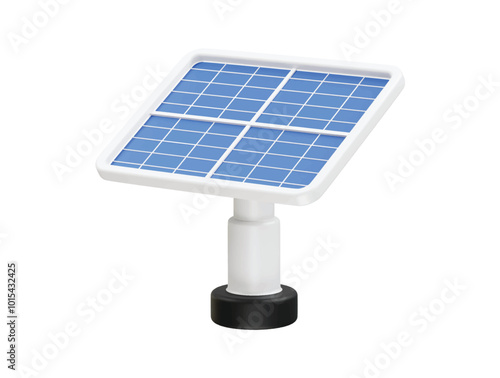 Solar power station panel icon illustration