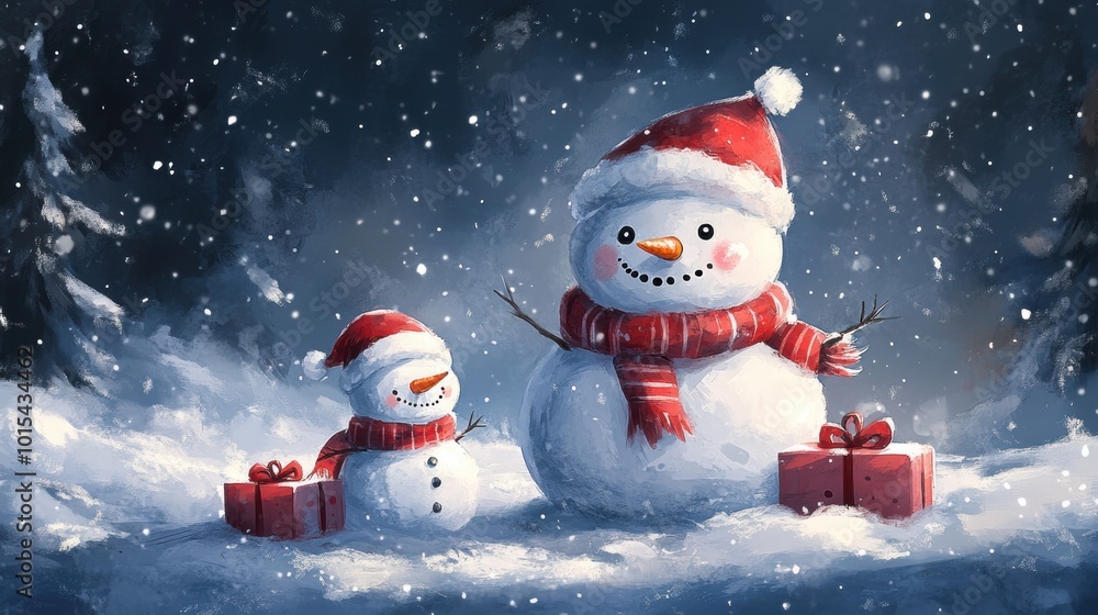 Cute snowman. Winter holiday theme. Cute snowman. Winter holiday theme.