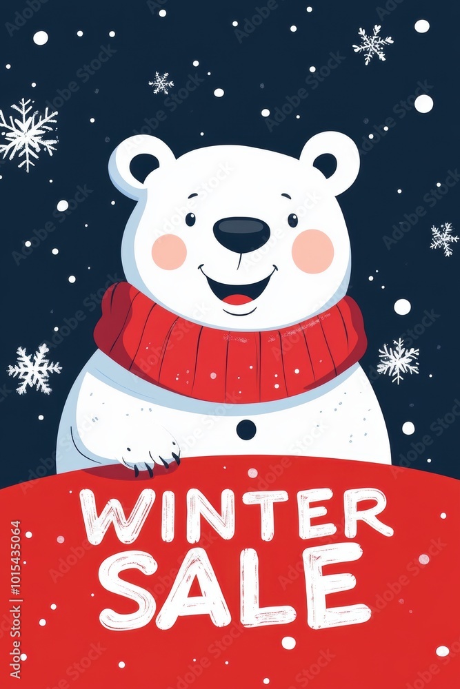 Winter sale promotional poster banner design with snowman. Winter sale promotional poster banner design with snowman.