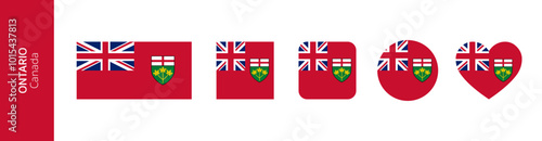 Flag of Ontario province, Canada