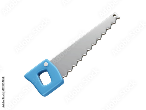 Saw 3d vector icon rendering illustration