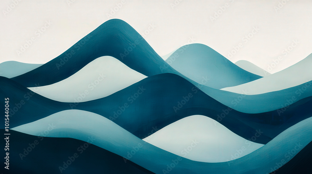 Abstract Shapes Resembling Mountains Minimalist And Modern. Abstract Shapes Resembling Mountains Minimalist And Modern.