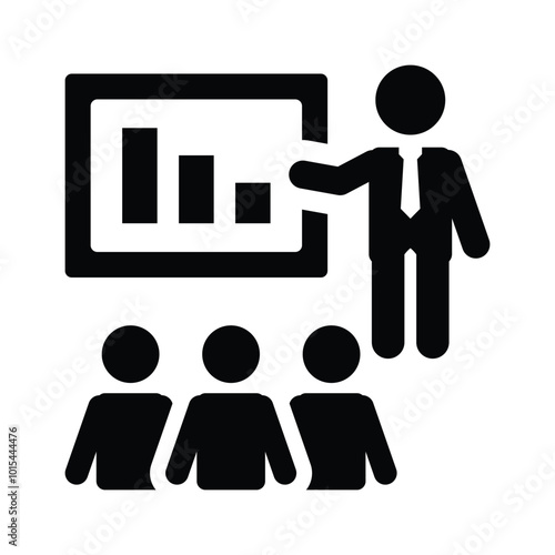 Business presentation icon