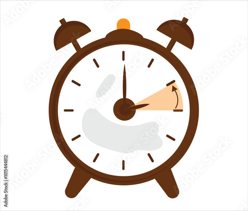 Daylight Saving Time clock change icon set. Spring forward, fall back dst icons vector illustration