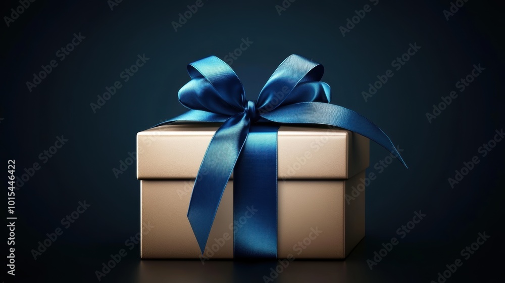 Gift box for holiday closeup view Gift box for holiday closeup view