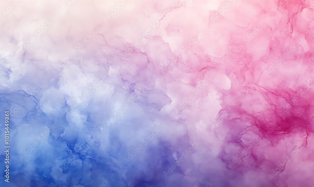 Abstract Watercolor Painting with Blue and Pink Hues Abstract Watercolor Painting with Blue and Pink Hues