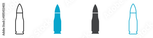 ammo icon set vector art
