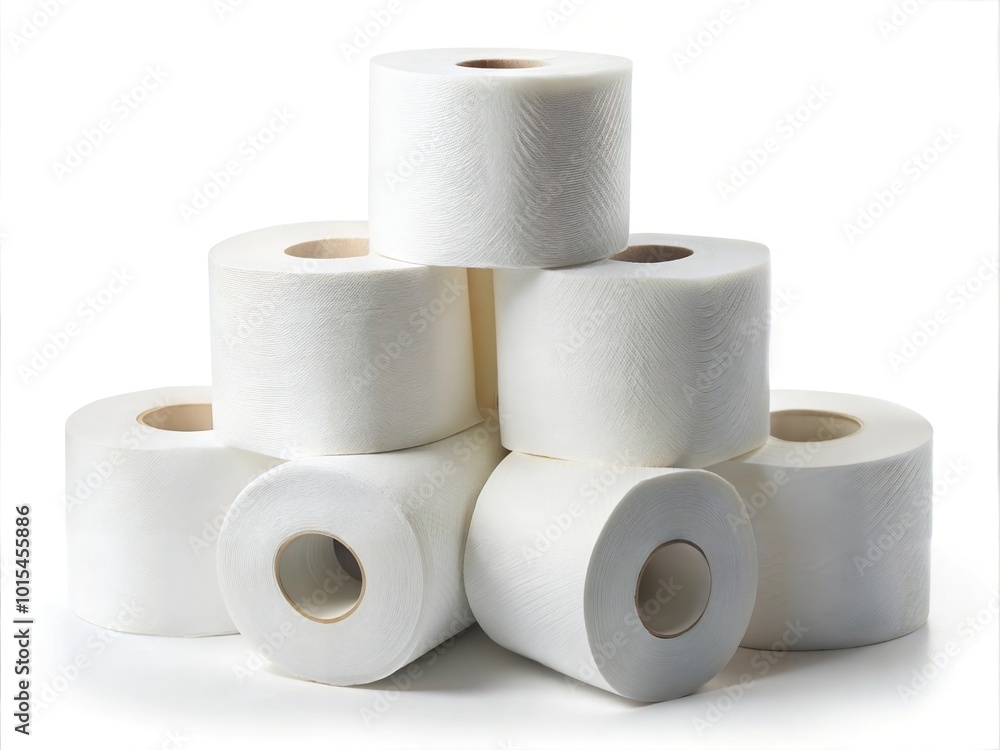 toilet paper rolls isolated on white toilet paper rolls isolated on white