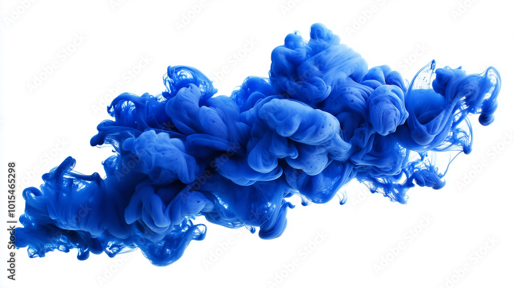 Abstract Blue White Modern Artistic Background, Texture for Design and Text. Blue and White Ink in Water Isolated on White Background Abstract Blue White Modern Artistic Background, Texture for Design and Text. Blue and White Ink in Water Isolated on White Background