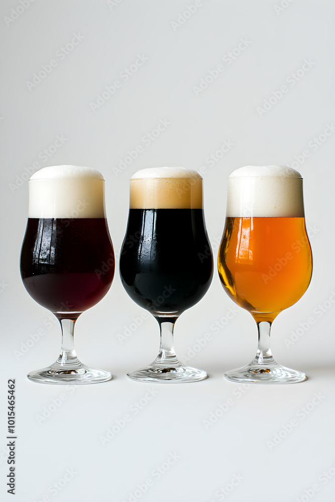 Three different beers Three different beers