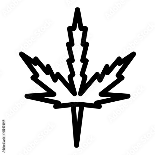 marijuana cannabis leaf icon