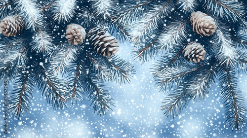 winter background with snow...