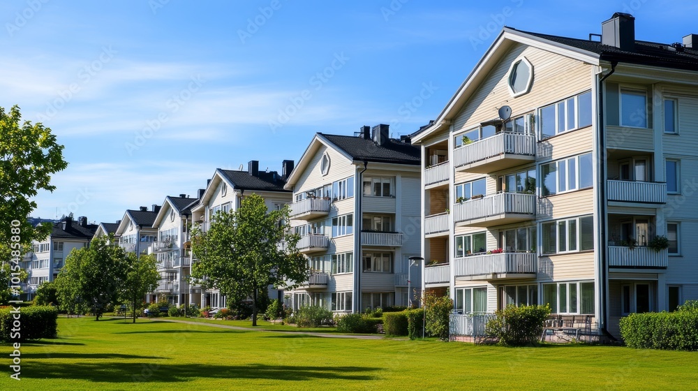 Modern Apartment Complexes in Lidingo Sweden Showcasing Urban Architecture and Scenic Views for Real Estate Inspiration and Sustainable Living Concepts Modern Apartment Complexes in Lidingo Sweden Showcasing Urban Architecture and Scenic Views for Real Estate Inspiration and Sustainable Living Concepts