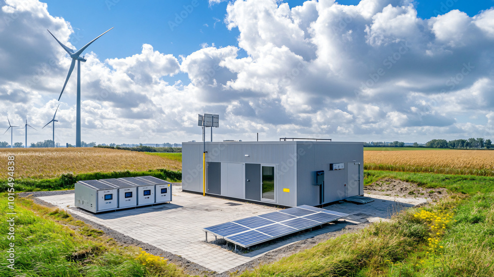 A testing facility for assessing the performance of various renewable energy technologies. A testing facility for assessing the performance of various renewable energy technologies.
