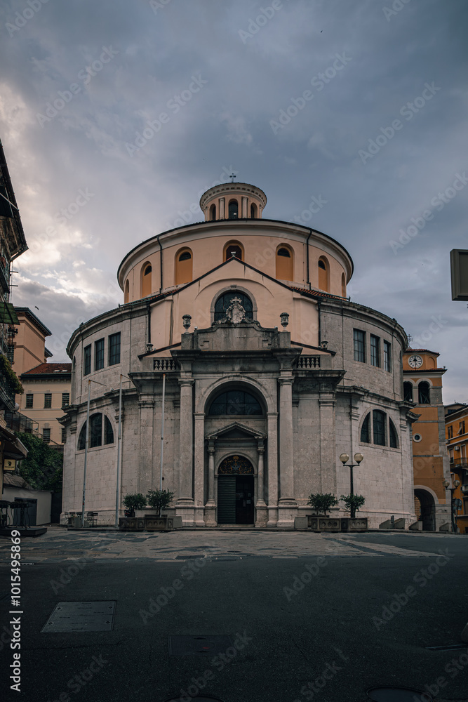 Naklejka premium Rijeka Croatia 25.06.24 The St Vitus Cathedral is a Catholic cathedral in Rijeka