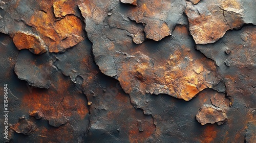 rough dark red and orangebrown rock texture with visible cracks providing a closeup view that highlights the ruggedness of natures landscapes photo