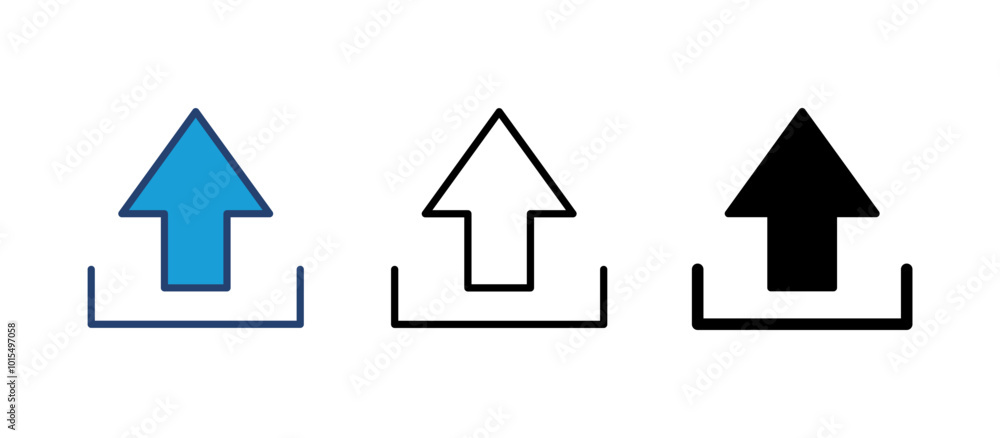 Upload icon vector. load data symbol Upload icon vector. load data symbol