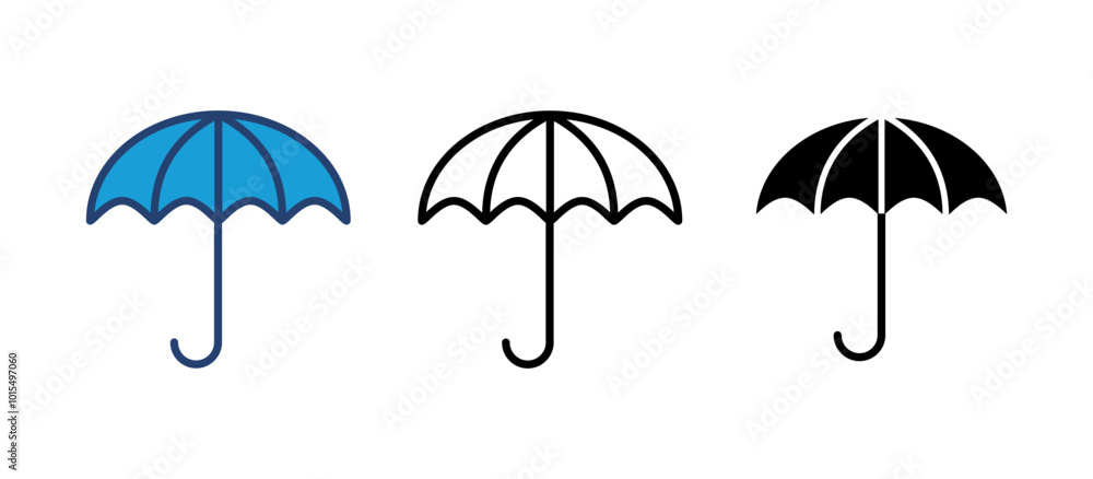Umbrella icon vector. umbrella sign icon Umbrella icon vector. umbrella sign icon