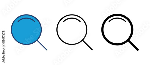 Search icon vector. search magnifying glass icon