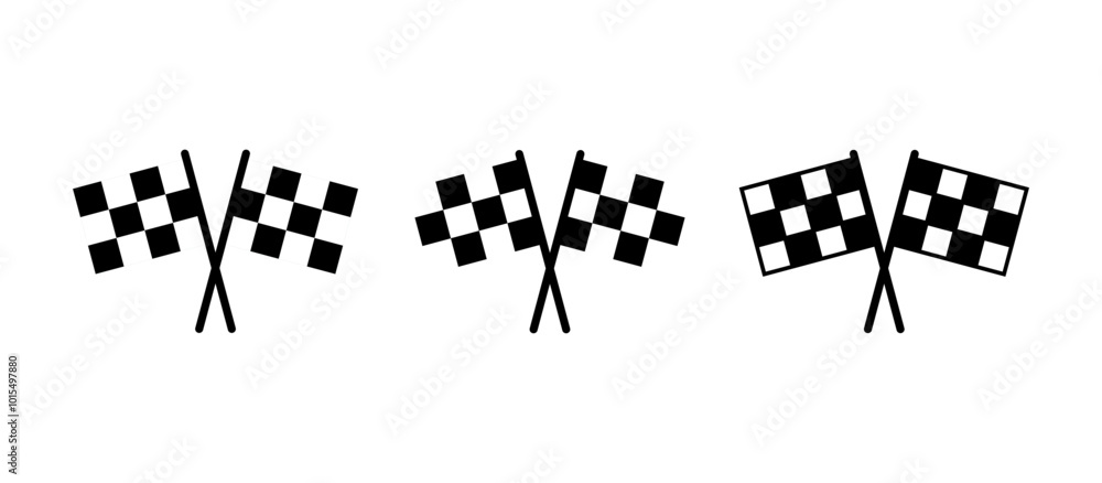 Racing flag icon vector. race flag icon.Checkered racing flag icon Racing flag icon vector. race flag icon.Checkered racing flag icon