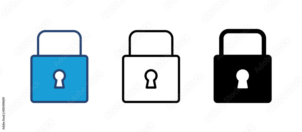 Lock icon vector. Padlock icon vector. Encryption icon. Security symbol Lock icon vector. Padlock icon vector. Encryption icon. Security symbol