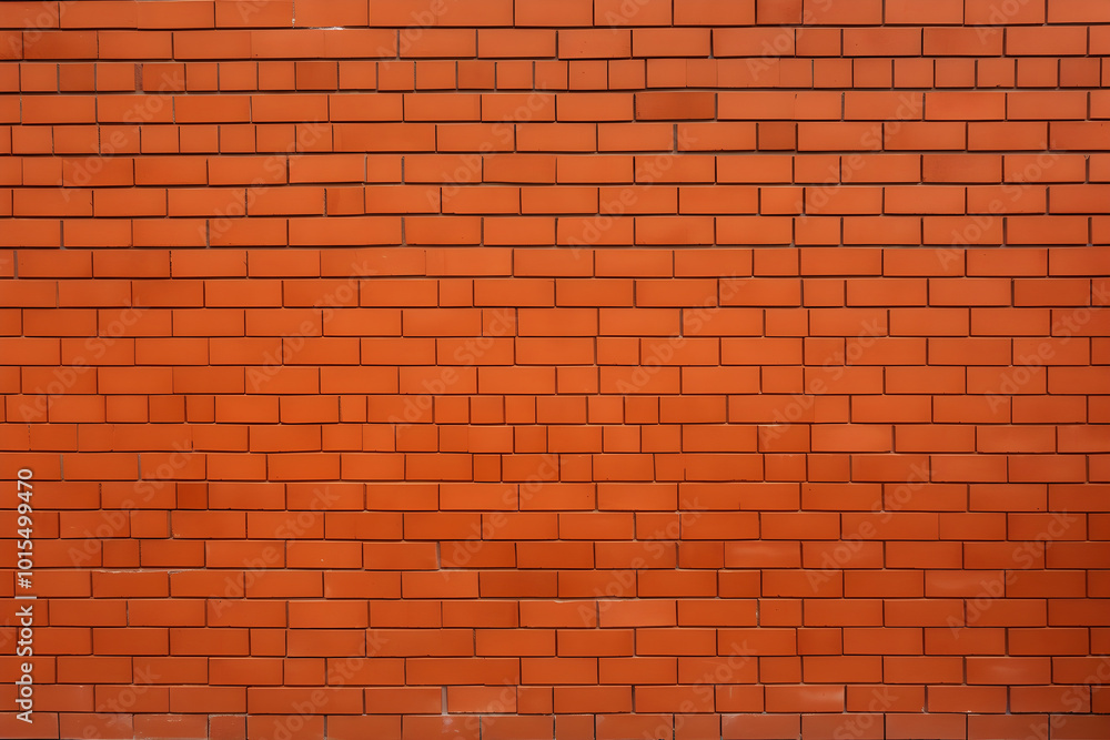 Rote Backsteinmauer in symmetrischem Muster - KI generiert Rote Backsteinmauer in symmetrischem Muster - KI generiert