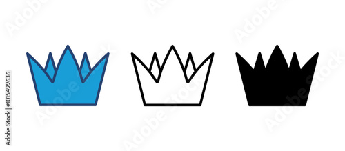 Crown icon vector. crown vector icon