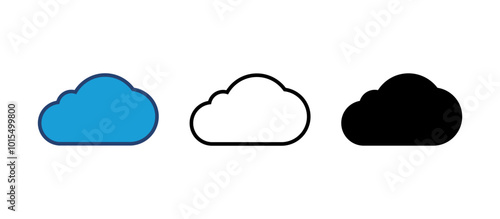 cloud icon vector. cloud vector icon