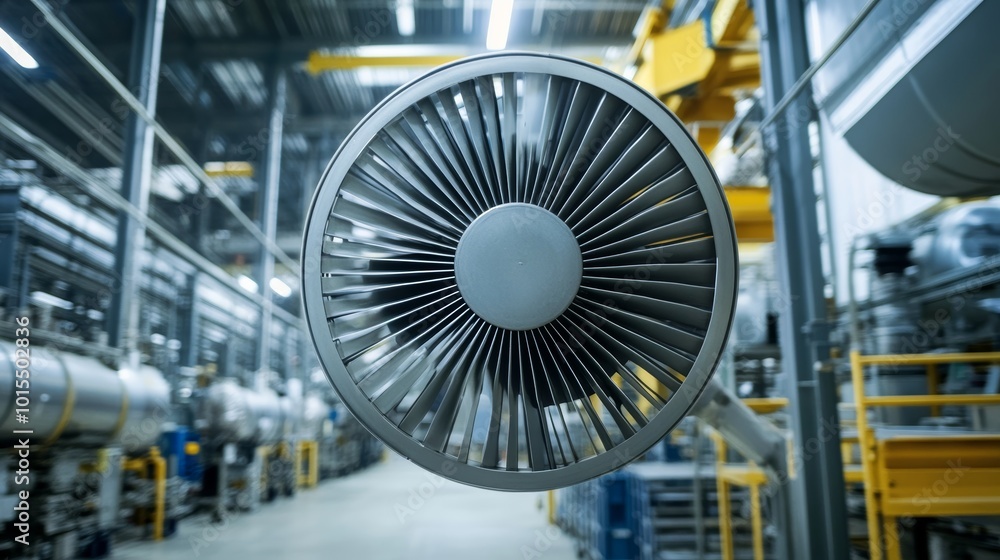 Dynamic Industrial Ventilation Fan in Action Enhancing Airflow Efficiency for Optimal Factory Environment and Workplace Safety in Manufacturing Settings Dynamic Industrial Ventilation Fan in Action Enhancing Airflow Efficiency for Optimal Factory Environment and Workplace Safety in Manufacturing Settings