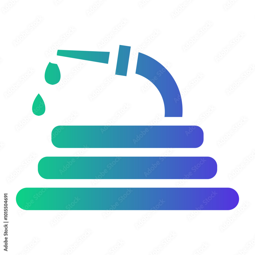 Obraz premium water Gradient icon