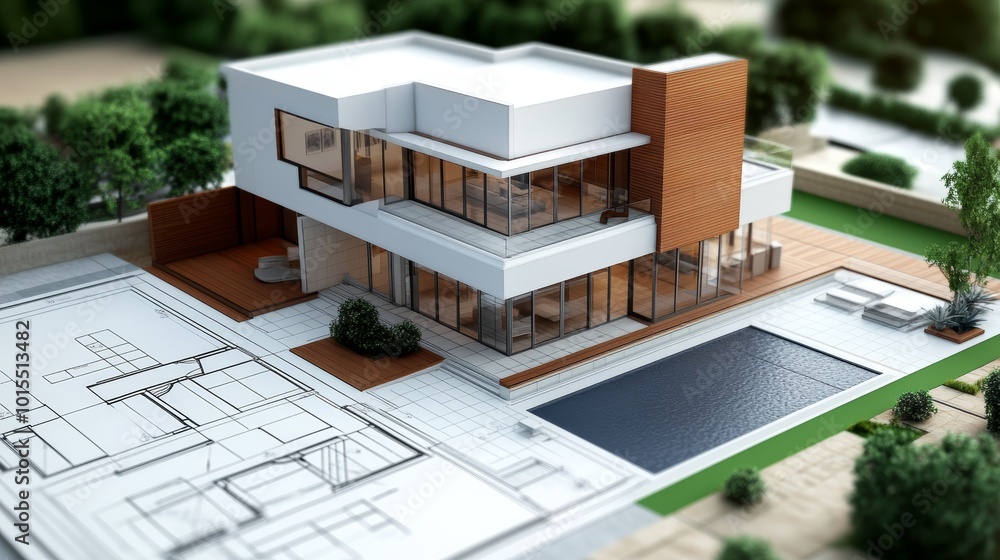 Architects Collaborating on Custom Home Design Plans for Unique Interior Decor and Client-Centric Architectural Solutions