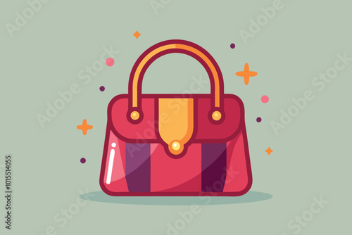  Ladies bag vector art illustration clipart design photo