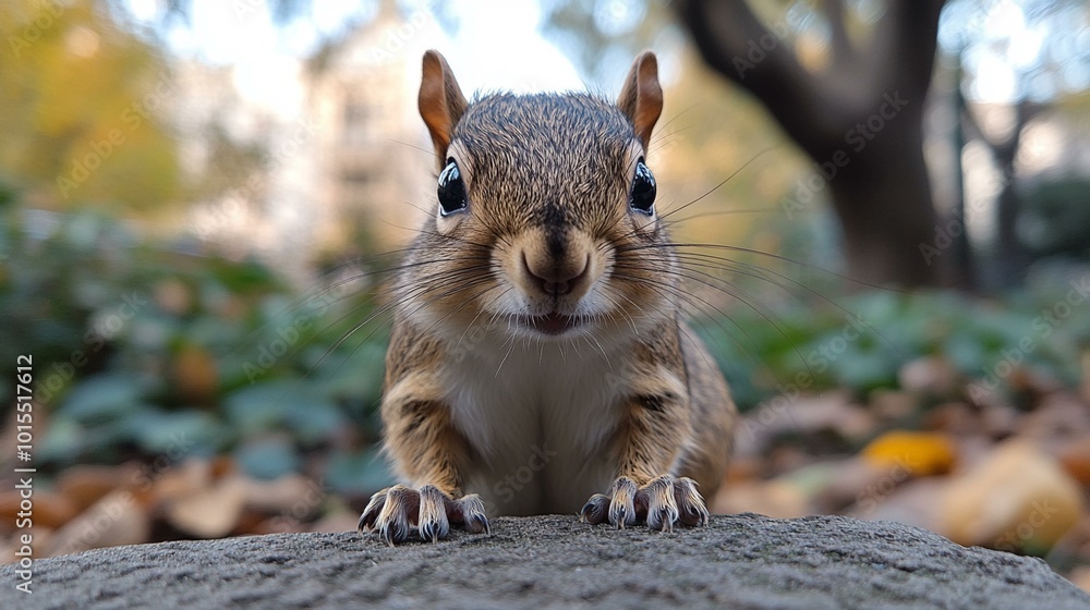 the A squirrel exploring a city’s botanical garden. the A squirrel exploring a city’s botanical garden.