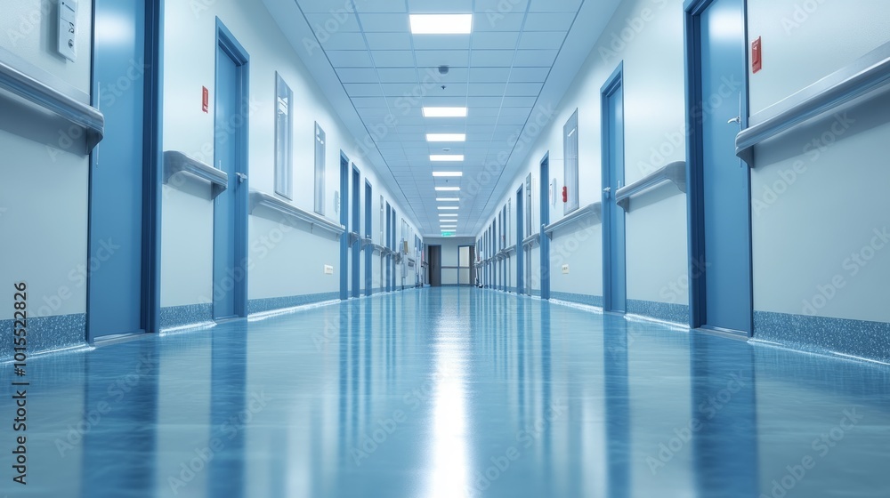 Welcoming hospital corridor in a modern healthcare facility symbolizing care healing and safe pathways for patients and visitors in a nurturing environment Welcoming hospital corridor in a modern healthcare facility symbolizing care healing and safe pathways for patients and visitors in a nurturing environment