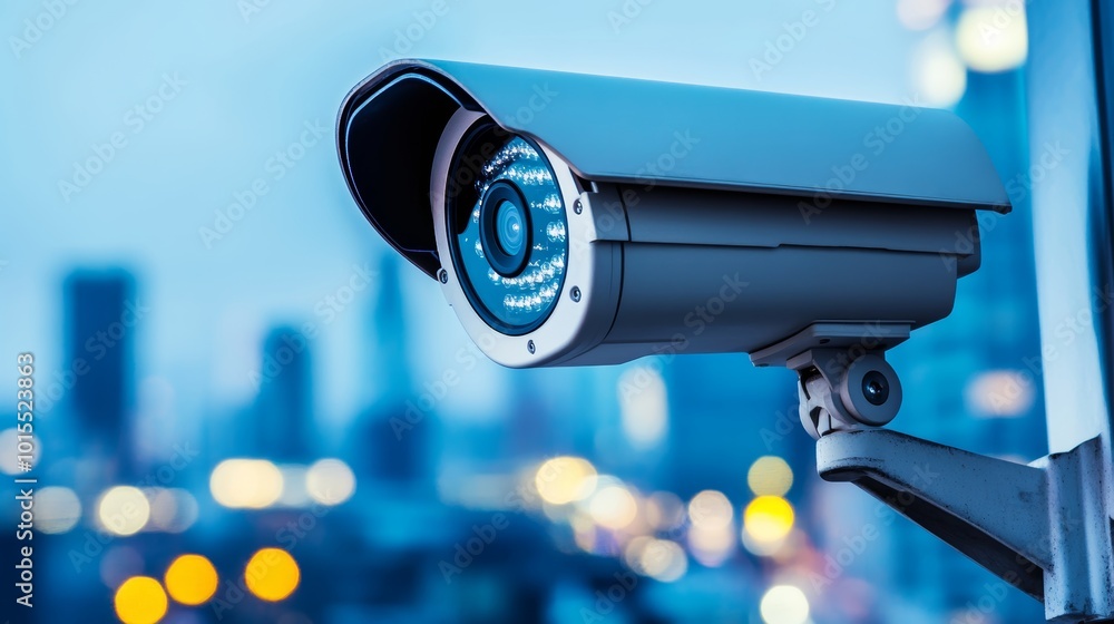 High-Tech Security IR Camera Overseeing Urban Events for Enhanced Safety Surveillance City Monitoring and Event Management in Modern Metropolis High-Tech Security IR Camera Overseeing Urban Events for Enhanced Safety Surveillance City Monitoring and Event Management in Modern Metropolis