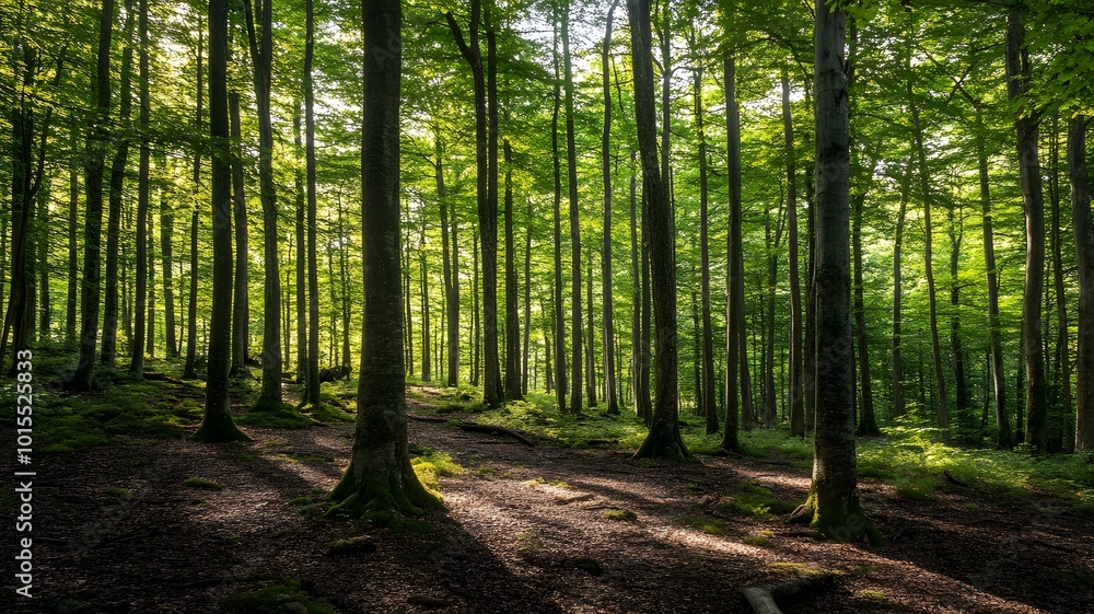 forest in the morning forest in the morning