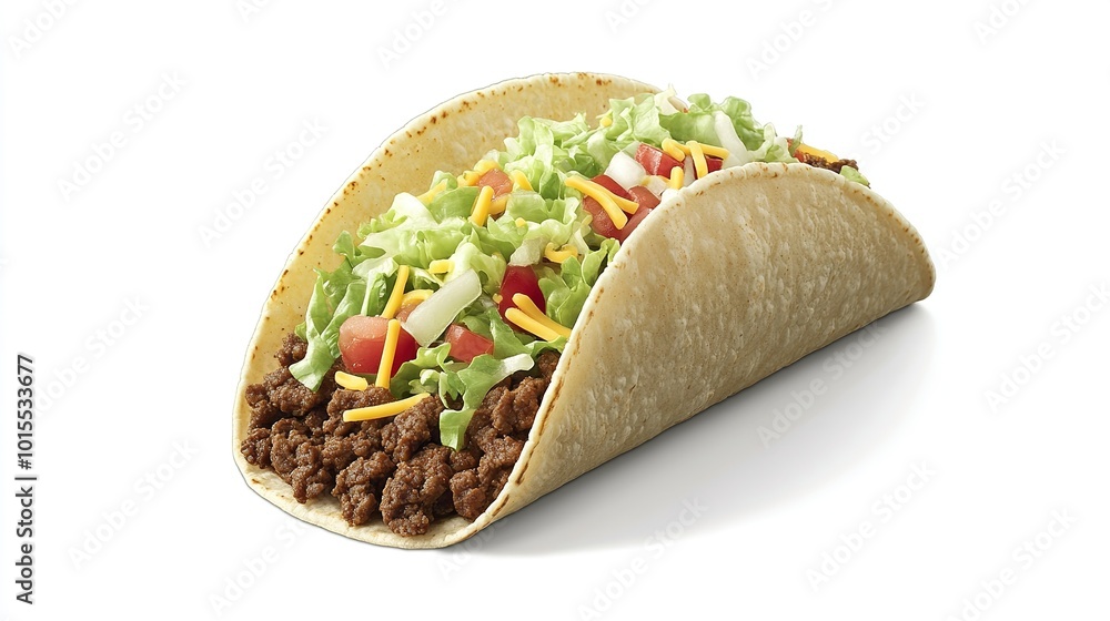 Taco with background white Taco with background white