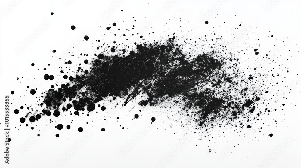 Dynamic Abstract Graffiti Composition of Black Aerographic Dots Creating Grungy Mud Texture for Artistic Expression and Urban Culture Enhancement Dynamic Abstract Graffiti Composition of Black Aerographic Dots Creating Grungy Mud Texture for Artistic Expression and Urban Culture Enhancement