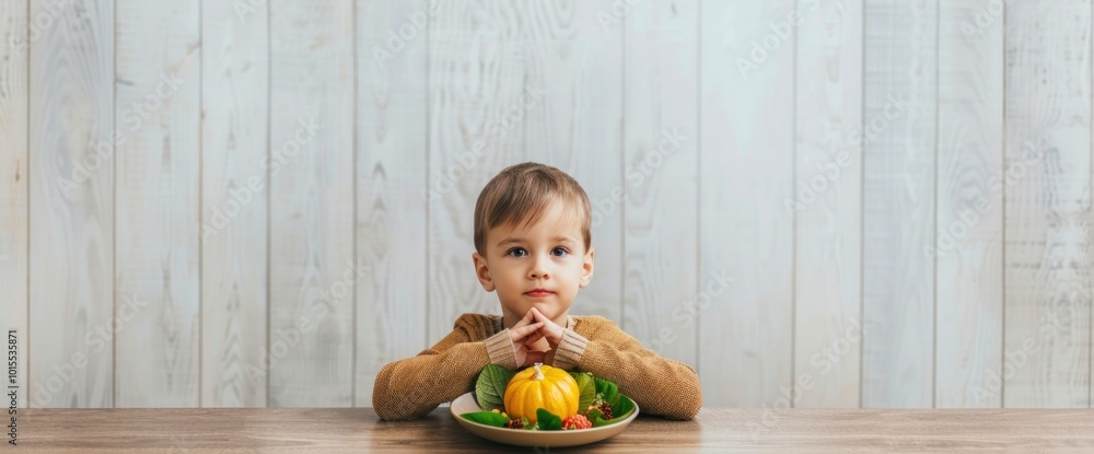 Fototapeta premium Delicious and Nutritious Encouraging Healthy Eating in Children with Colorful Vegetables