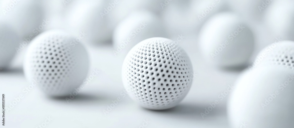White Sphere with a Pattern of Small Holes White Sphere with a Pattern of Small Holes