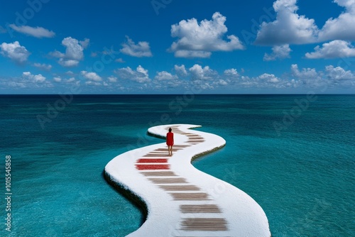 Person standing at a crossroads with multiple paths, each labeled with different moral values, symbolizing the choices presented by moral relativism