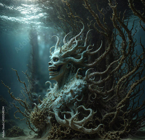 “Mystical Coral in the Depths”