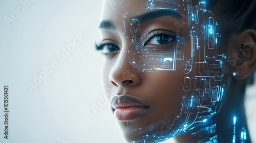 African American Researcher The cultural impact of AI, examining how technology shapes society and tradition.