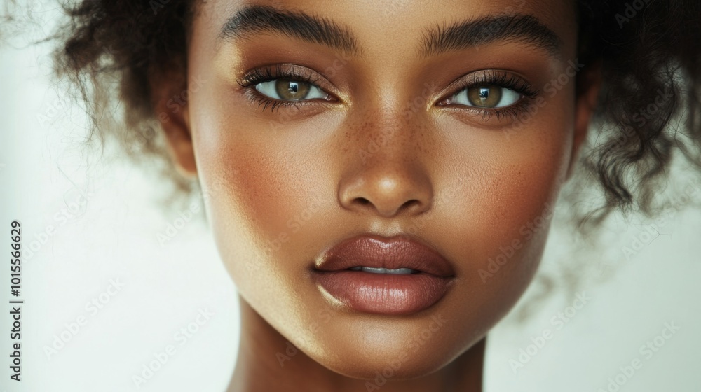 Captivating Beauty with Radiant Skin and Expressive Eyes Captivating Beauty with Radiant Skin and Expressive Eyes