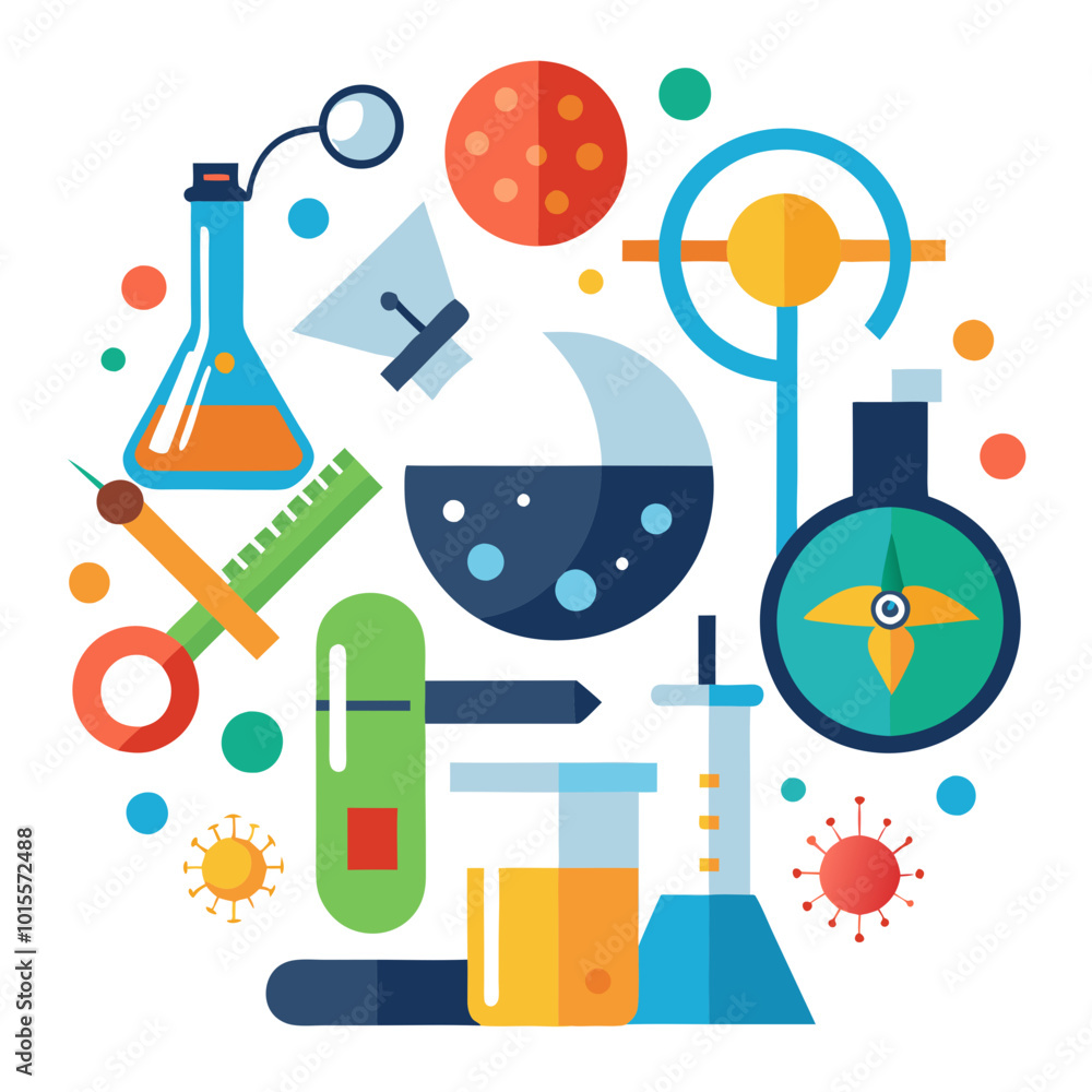 set of laboratory equipment set of laboratory equipment